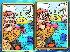 Гульня Mermaids Spot The Differences