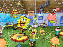 Гульня Jigsaw Puzzle: SpongeBob SquarePants Work Time