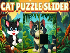 Гульня Cat Puzzle Slide