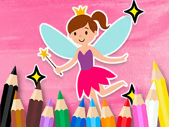 Гульня Coloring Book: Little Pretty Fairy