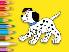 Гульня Coloring Book: Cute Spotted Dog