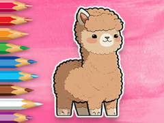 Гульня Coloring Book: Cute Alpaca