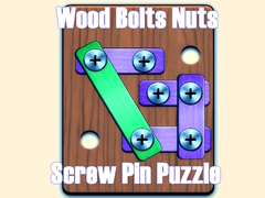 Гульня Wood Bolts Nuts Screw Pin Puzzle