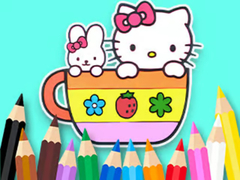 Гульня Coloring Book: Kitty Cup