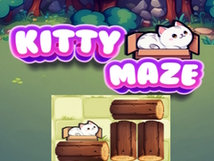 Гульня Kitty Maze