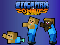 Гульня Stickman vs Zombies WorldCraft