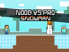 Гульня Noob vs Pro Snowman