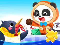 Гульня Jigsaw Puzzle: Baby Panda Antarctic Tour