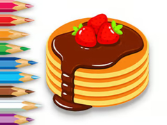 Гульня Coloring Book: Strawberry Pancake