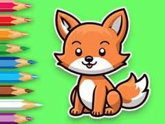 Гульня Coloring Book: Baby Fox