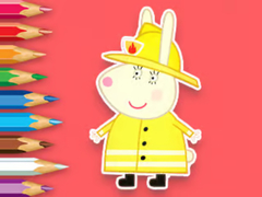 Гульня Coloring Book: Rabbit Firefighter