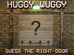 Гульня Huggy Wuggy Guess the right door
