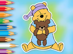 Гульня Coloring Book: Winnie With Toy Bear