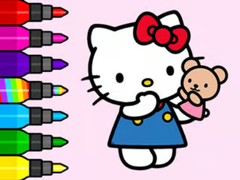 Гульня Coloring Book: Hello Kitty Teddy Bear