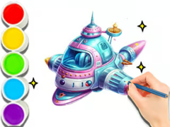 Гульня Coloring Book: Space Travel