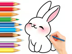Гульня Coloring Book: Cute Rabbit