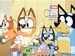 Гульня Jigsaw Puzzle: Bluey Shopping Day