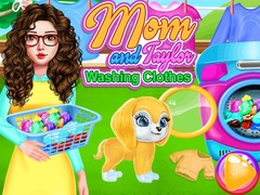 Гульня Mom And Taylor Washing Clothes