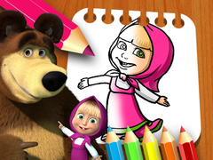 Гульня Masha & the Bear Coloring Book