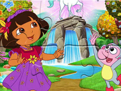 Гульня Jigsaw Puzzle: Dora Wonderland