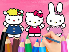 Гульня Coloring Book: Hello Kitty With Friends