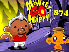Гульня Monkey Go Happy Stage 874
