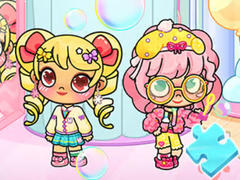 Гульня Jigsaw Puzzle: Avatar World Candy Girl