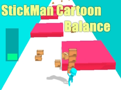 Гульня StickMan Cartoon Balance