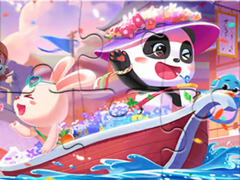 Гульня Jigsaw Puzzle: Baby Panda Fiesta