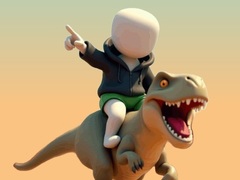 Гульня Stickman. Dinosaur Arena