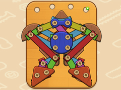 Гульня Wood & Screw Puzzle