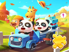 Гульня Jigsaw Puzzle: Baby Panda Autumn