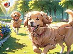 Гульня Jigsaw Puzzle: Puppy Fun