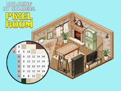 Гульня Coloring by Numbers Pixel Rooms