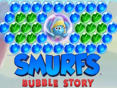 Гульня Smurfs Bubble Story