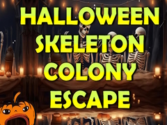 Гульня Halloween Skeleton Colony Escape