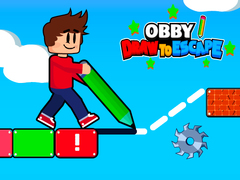 Гульня Obby Draw to Escape