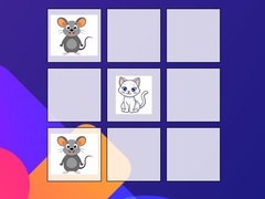 Гульня Tic-tac-toe Mouse Vs Cat