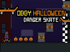 Гульня Obby Halloween Danger Skate