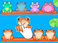 Гульня Sorting frogs