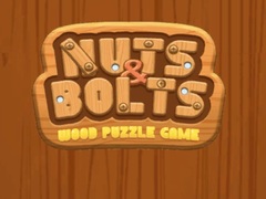 Гульня Nuts & Bolts Wood Puzzle Game
