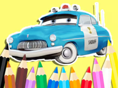 Гульня Coloring Book: Cars Sheriff