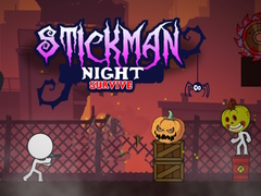 Гульня Stickman Night Survive