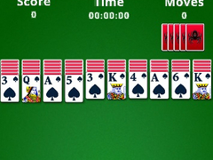 Гульня Spider Solitaire 