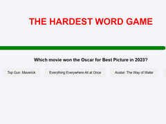 Гульня The Hardest Word Game