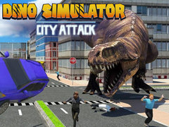 Гульня Dino Simulator City Attack
