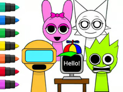 Гульня Coloring Book: Sprunki Incredibox