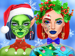 Гульня Ellie Christmas Makeup