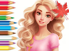 Гульня Coloring Book: Barbie Autumn Tale