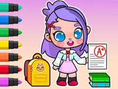 Гульня Coloring Book: Avatar School Day